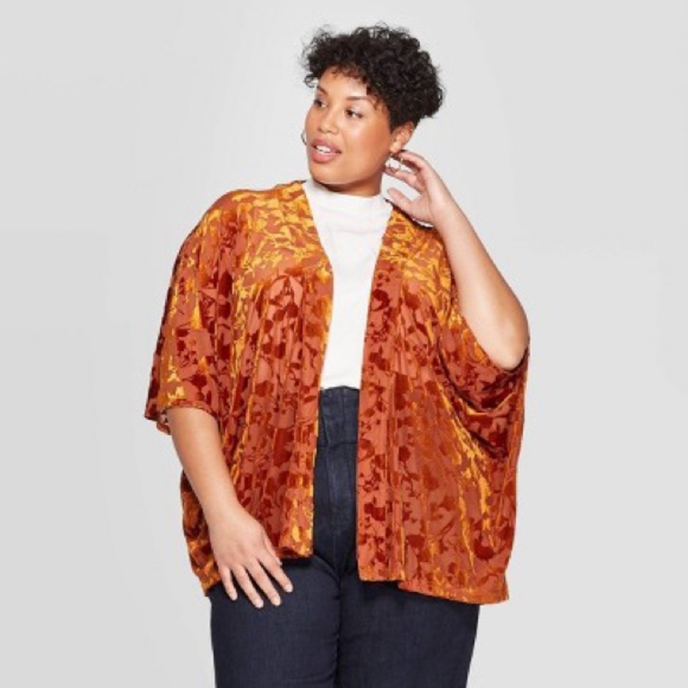 Floral Velvet Kimono
